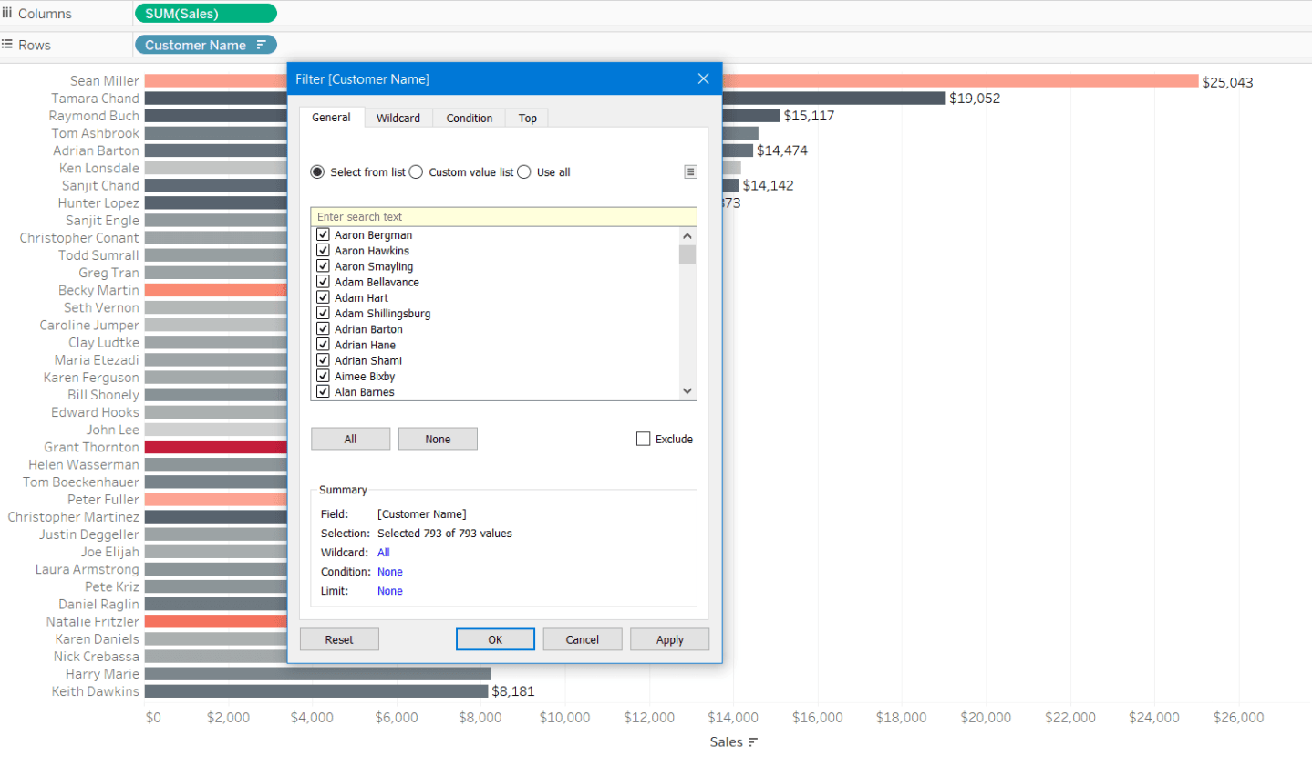 Tableau Filtering Actions Made Easy | Smoak Signals | Data Analytics Blog
