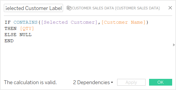 Tableau Concat Calc Field Label