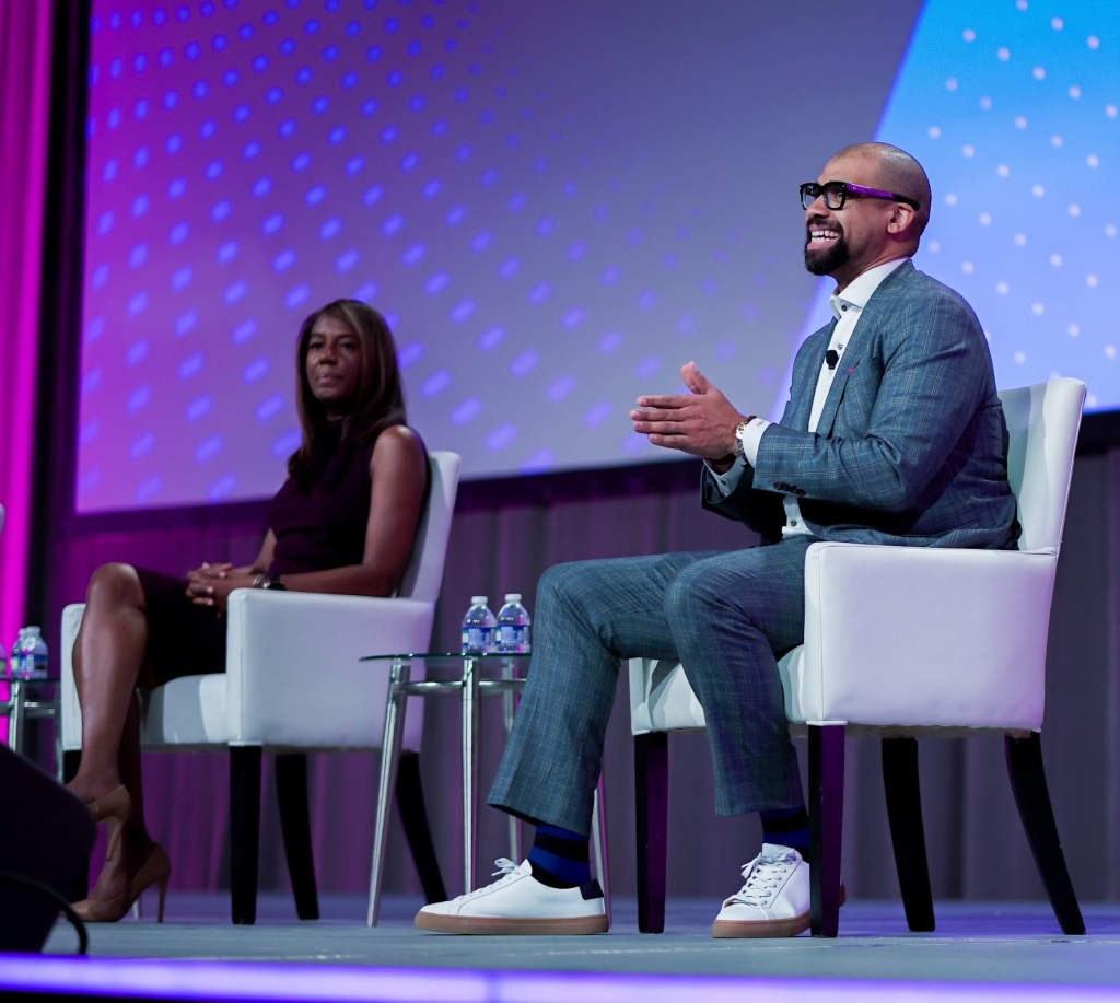 Anthony Smoak, panelist at the Black is Tech Conference '23. Atlanta, Georgia.