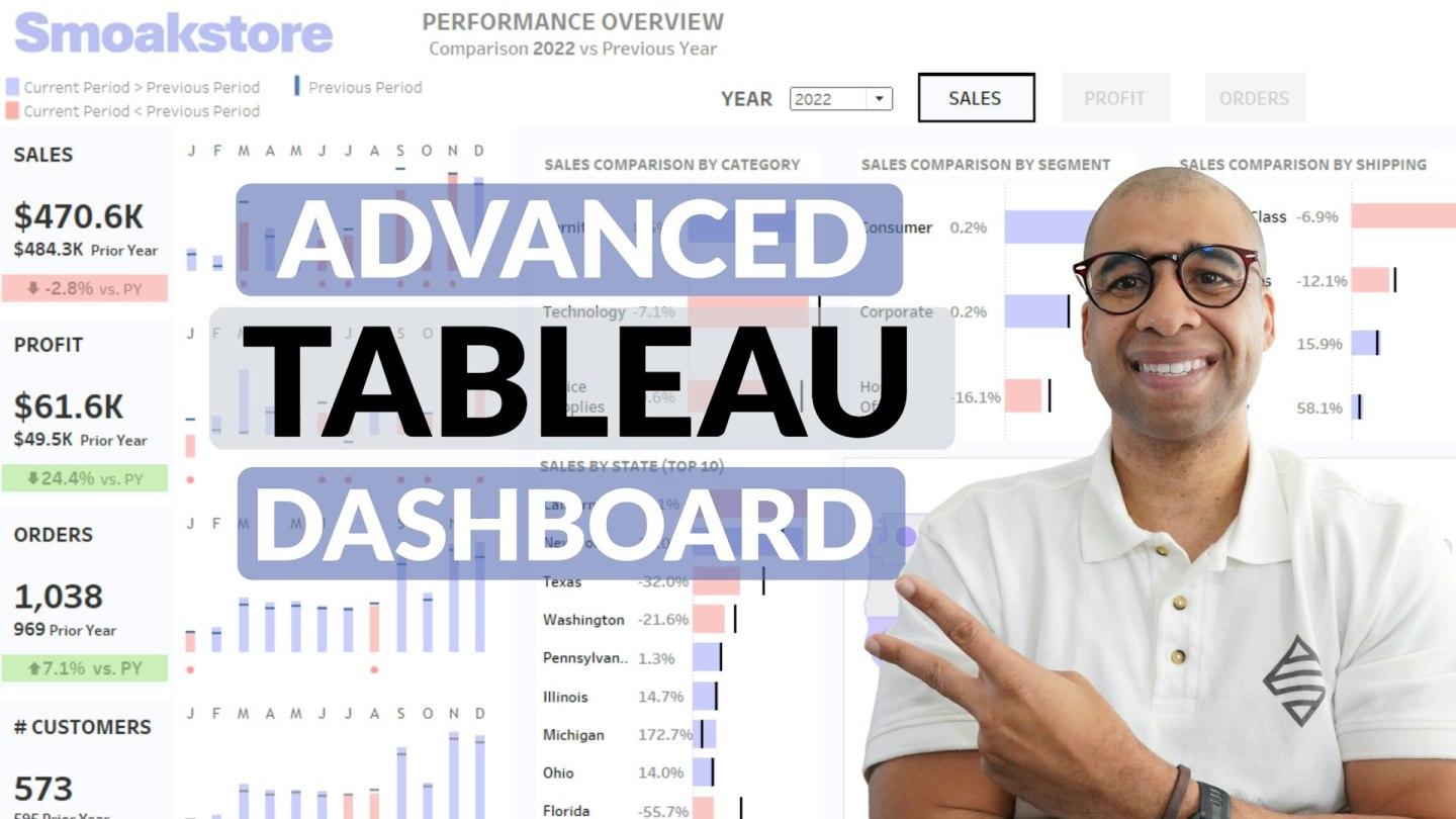 Create a Stunning Advanced Dashboard in Tableau | Smoak Signals | Data ...